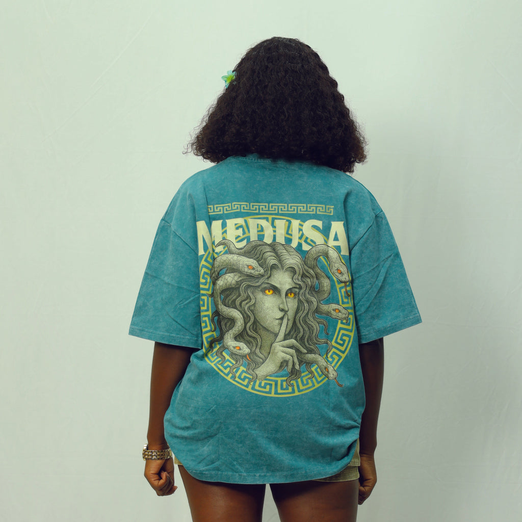 Signature Oversized Tee – Ocean Jade Wash