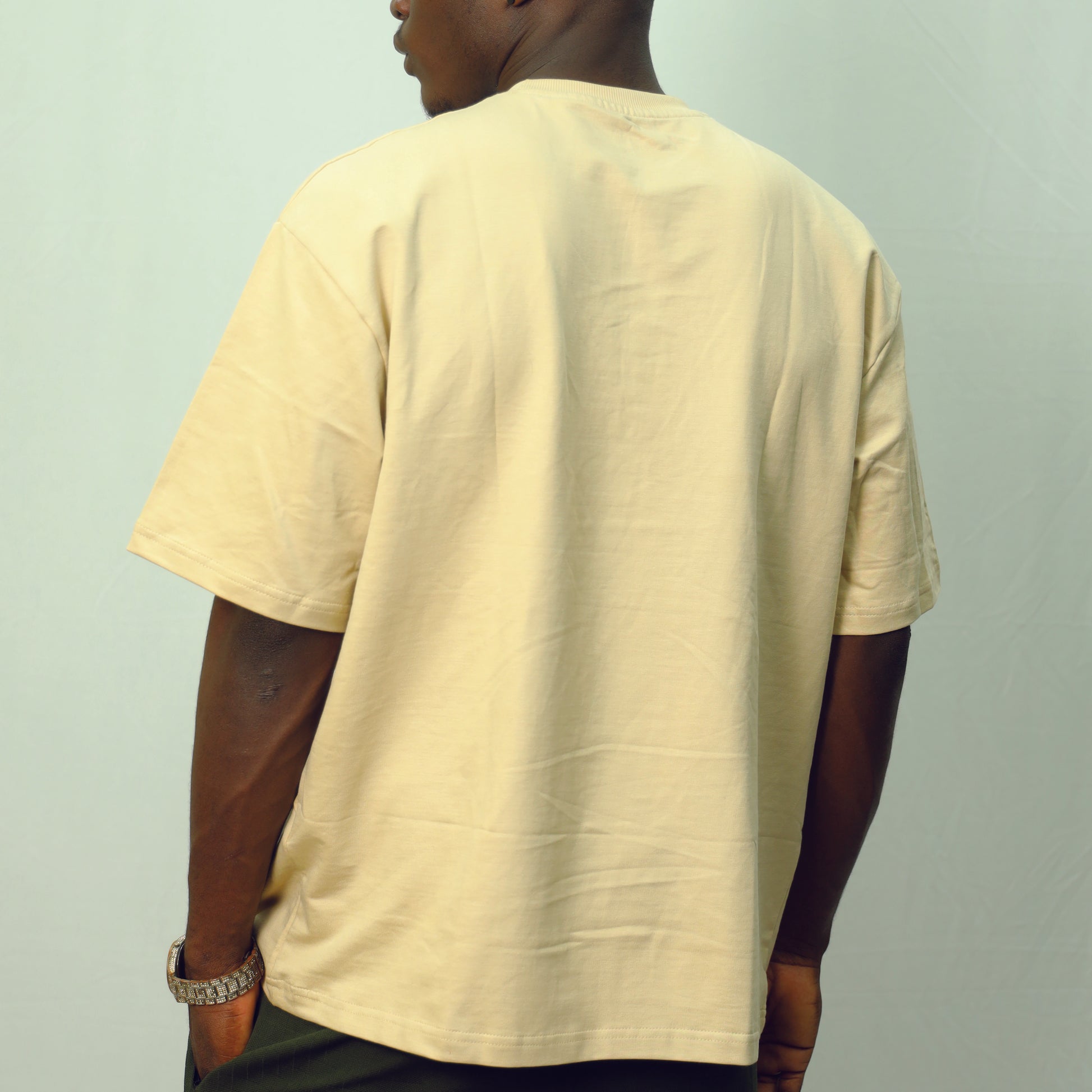 Sindrip Signature Oversized Tee – Sandstone Beige