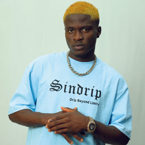 Sindrip Signature Oversized Tee – Glacier Blue