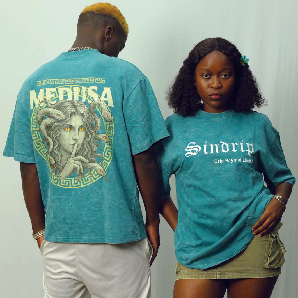 Sindrip Signature Oversized Tee – Ocean Jade Wash