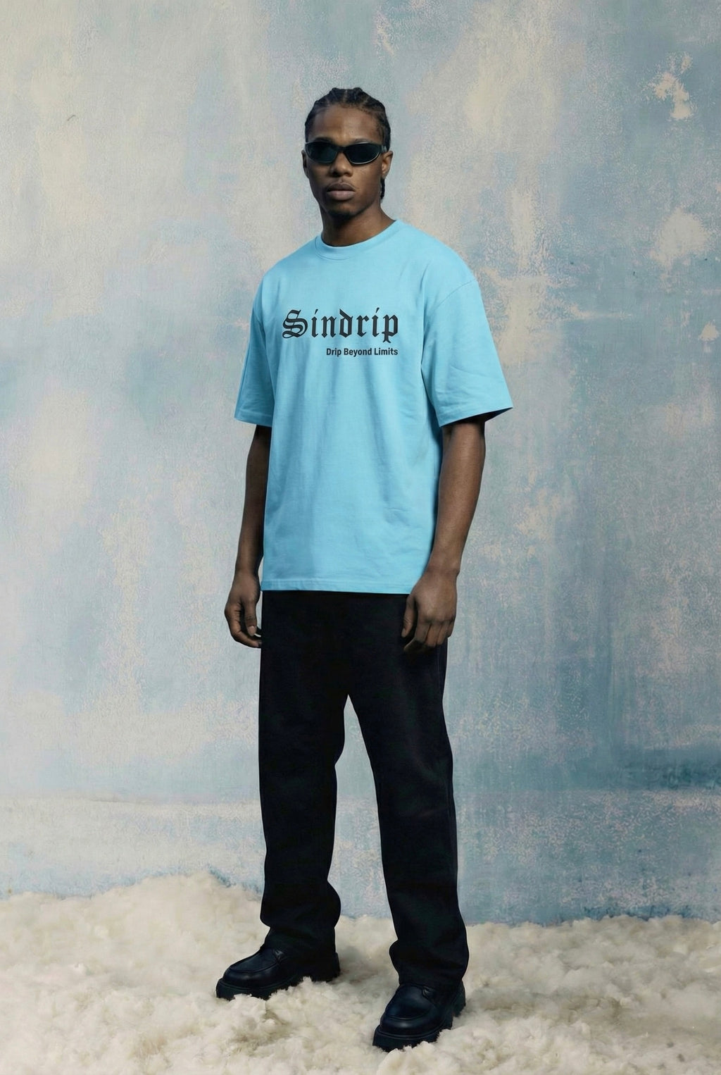 Glacier Blue Unisex Oversized Tee