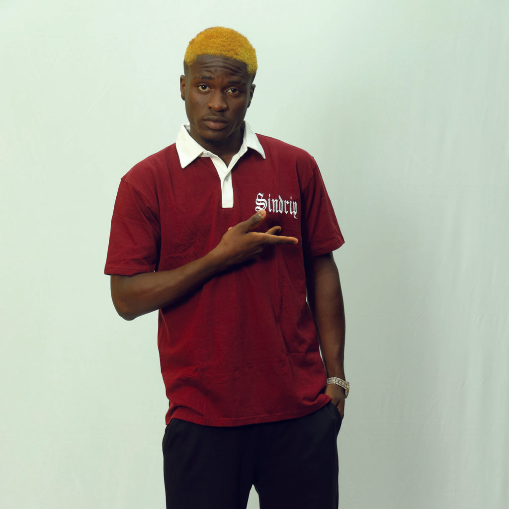 Sindrip Heritage Polo – Maroon & White Collar Edition