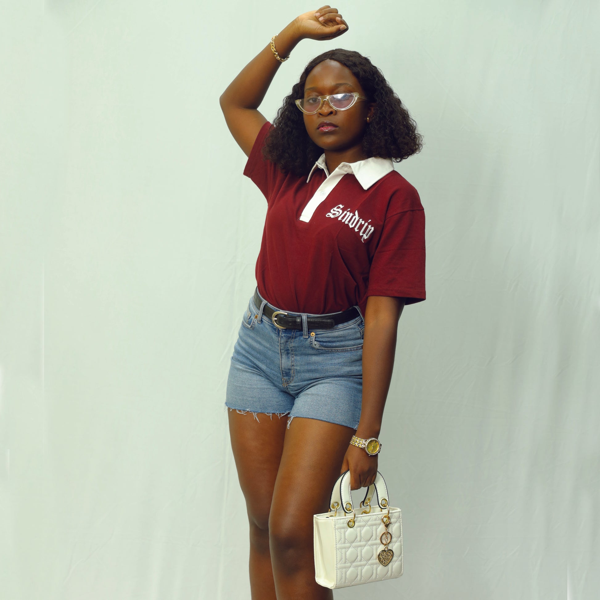 Sindrip Heritage Polo – Maroon & White Collar Edition