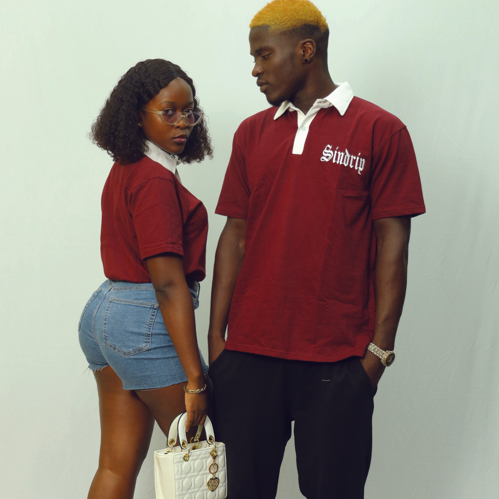 Sindrip Heritage Polo – Maroon & White Collar Edition