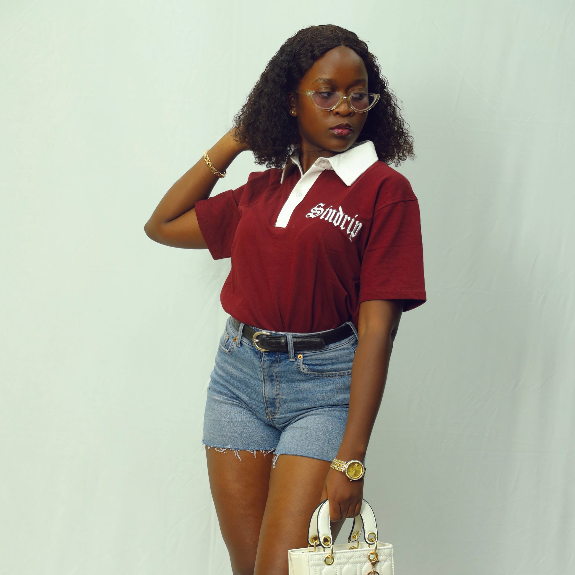 Sindrip Heritage Polo – Maroon & White Collar Edition