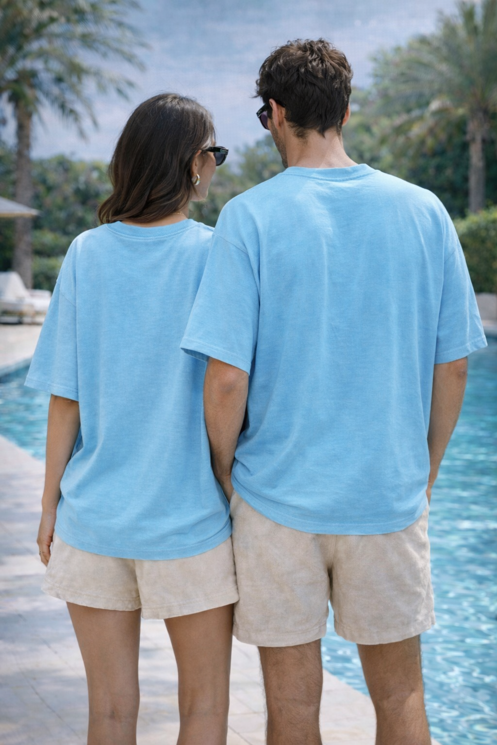 Glacier Blue Unisex Oversized Tee